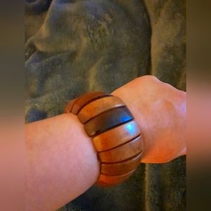 Wood stretch bracelet